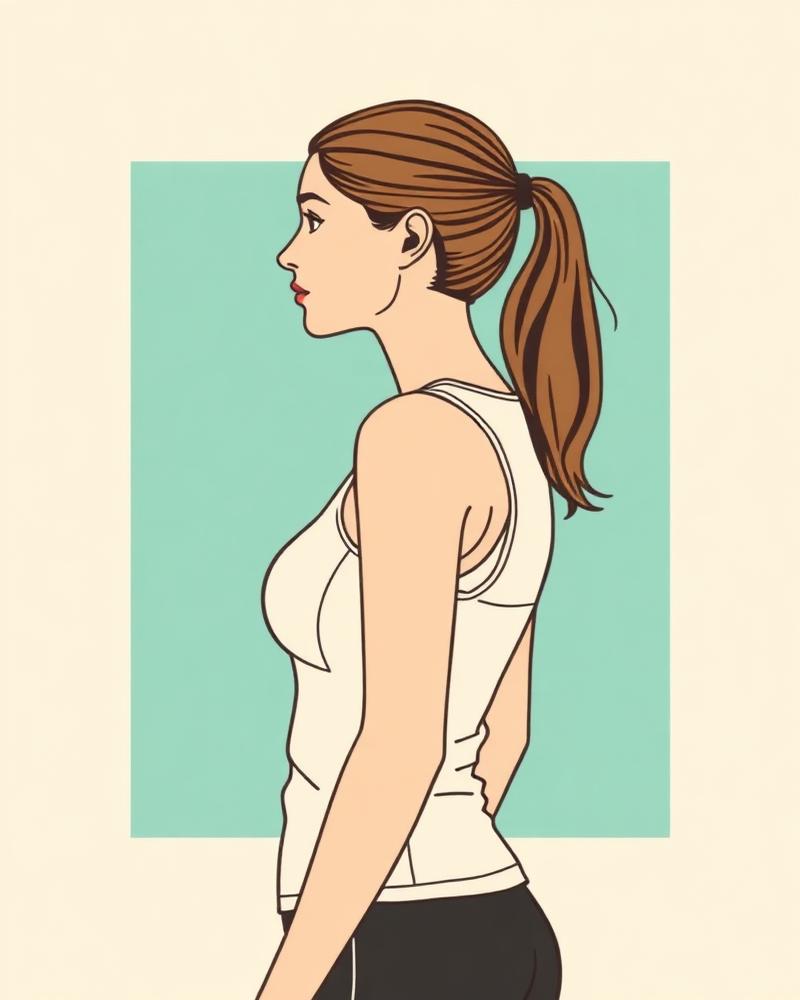 Before breast augmentation — Sarah