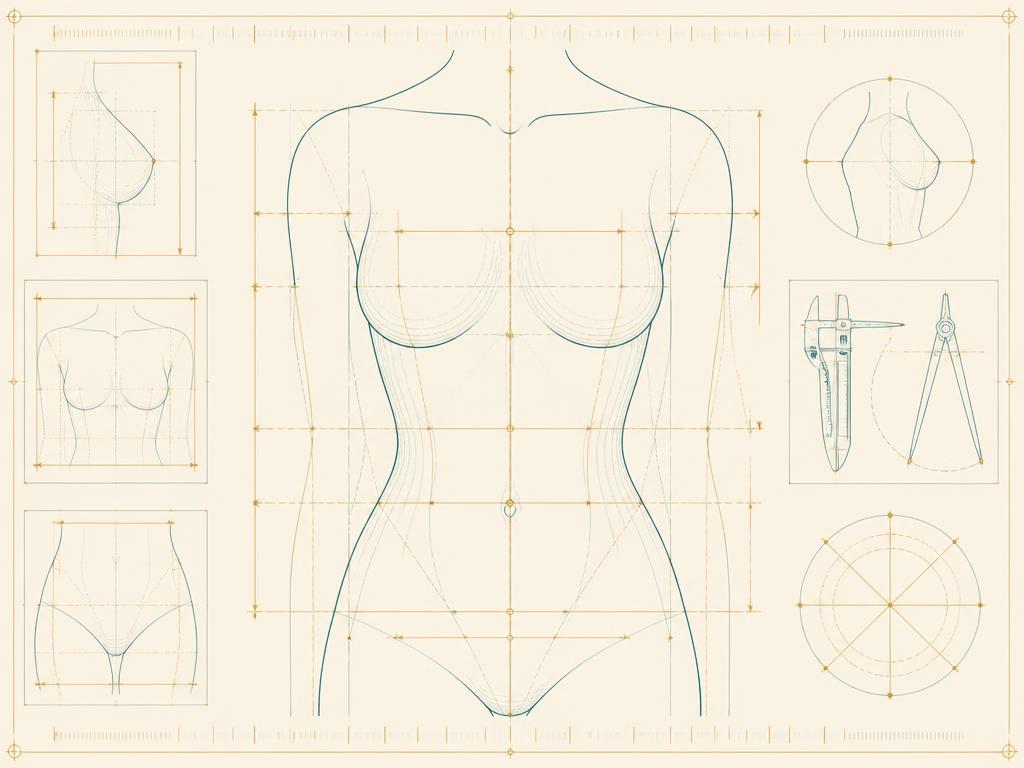 Surgical planning diagram showing precision measurements used to size the VISS support structure